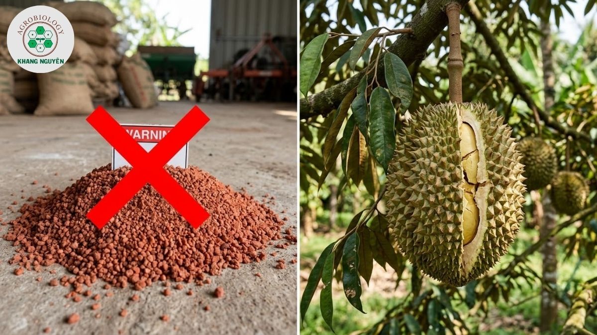 Những sai lầm khi bón phân sầu riêng ra trái gây nứt gai, sượng múi