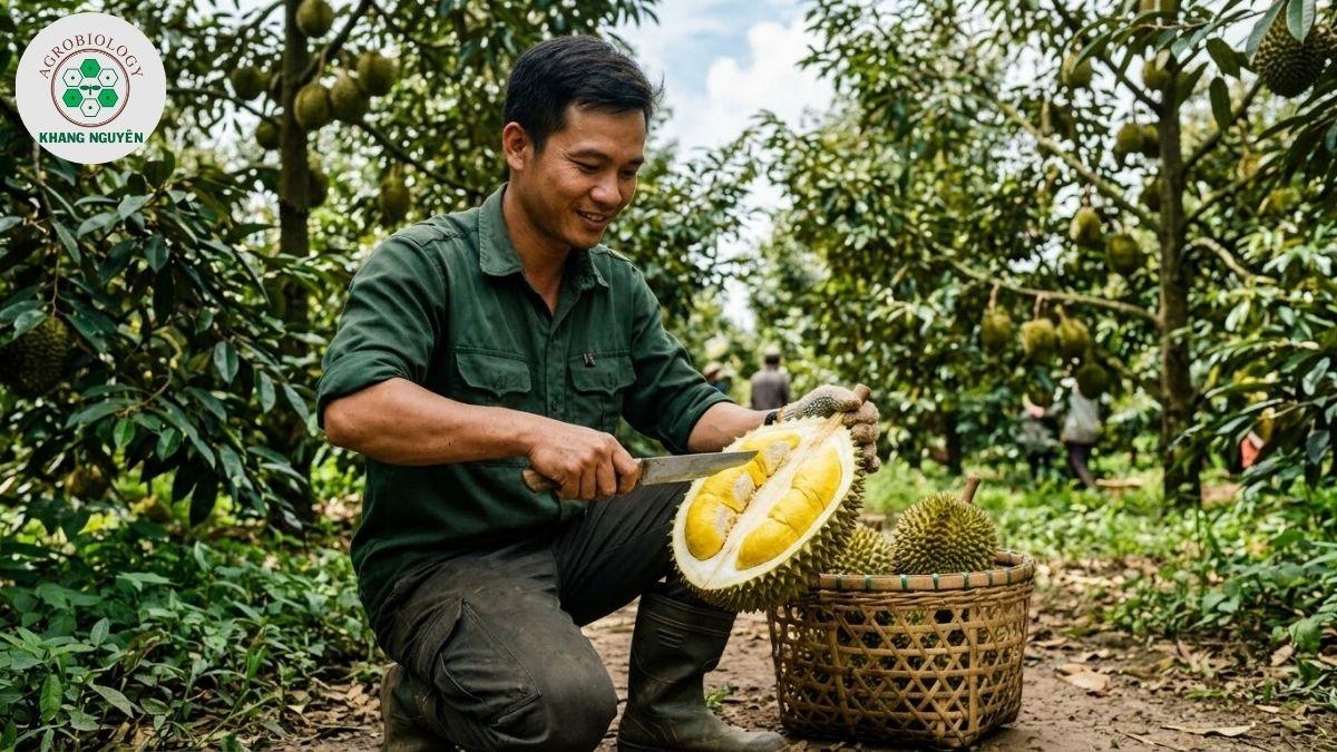 Chuyên gia Khang Nguyên hướng dẫn phân bón sầu riêng ra trái