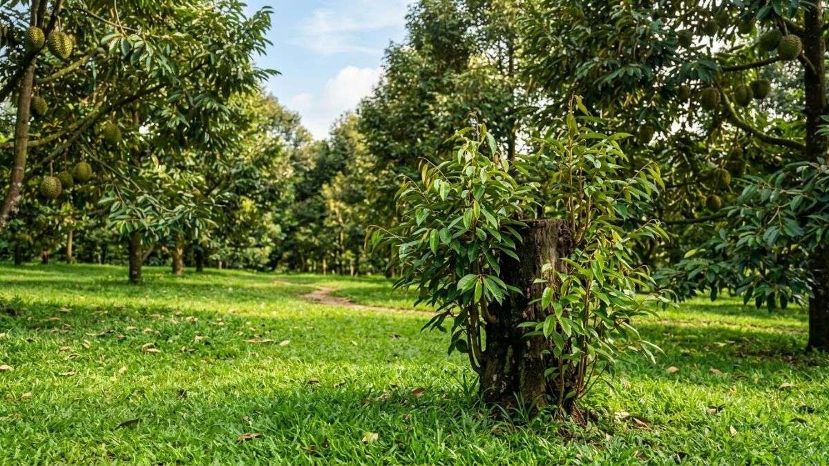 Bộ đôi Green và Dịch mùn 201 phục hồi sầu riêng bị khô cành