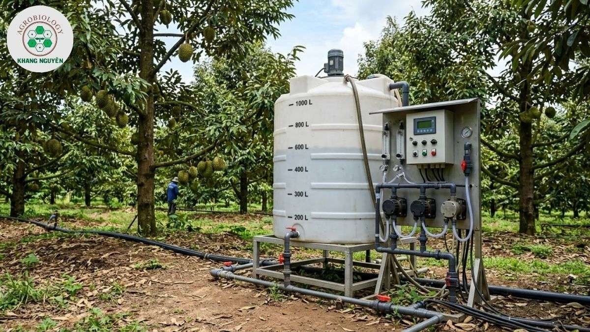 Bộ sản phẩm phục hồi đọt sầu riêng từ Nông Sinh Khang Nguyên