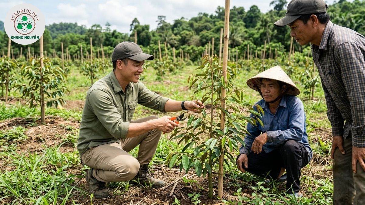 Chuyên gia Khang Nguyên hướng dẫn chăm sóc sầu riêng Musang King