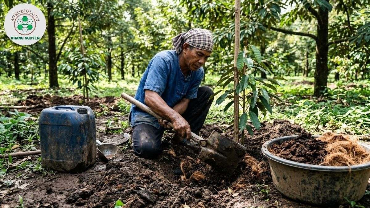 Cải tạo đất cát bằng phân hữu cơ và vi sinh Tricho-Bacte