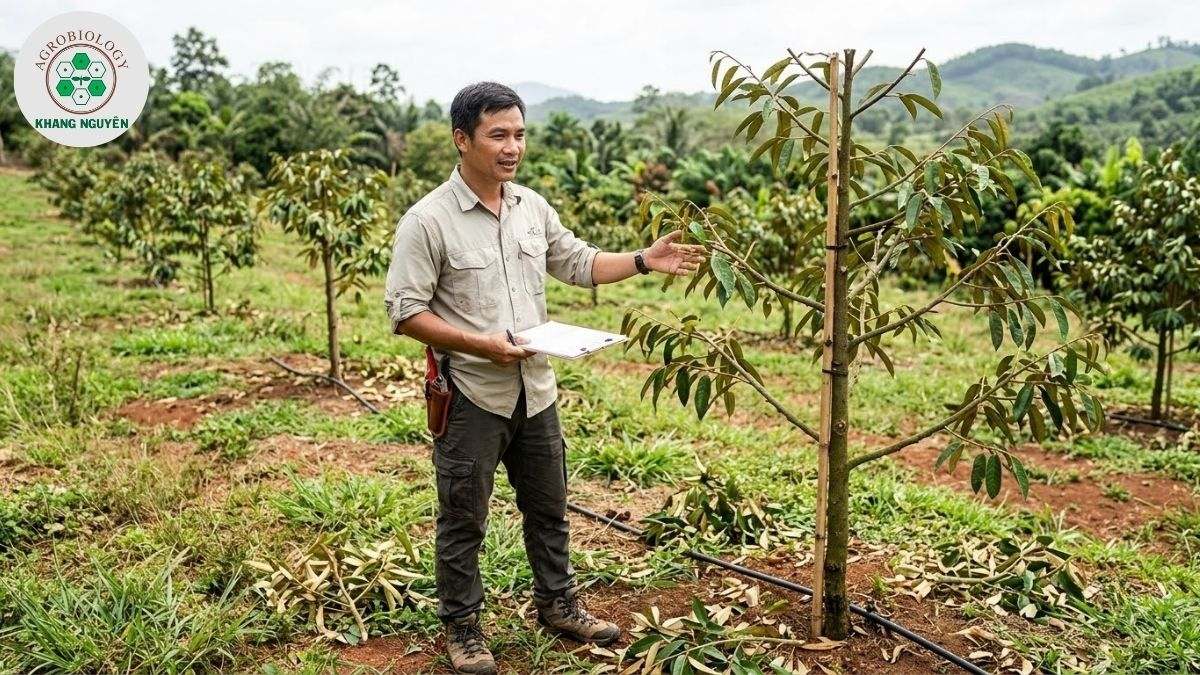 Chuyên gia Khang Nguyên hướng dẫn phục hồi cây sầu riêng 3 năm tuổi sau khi tỉa cành