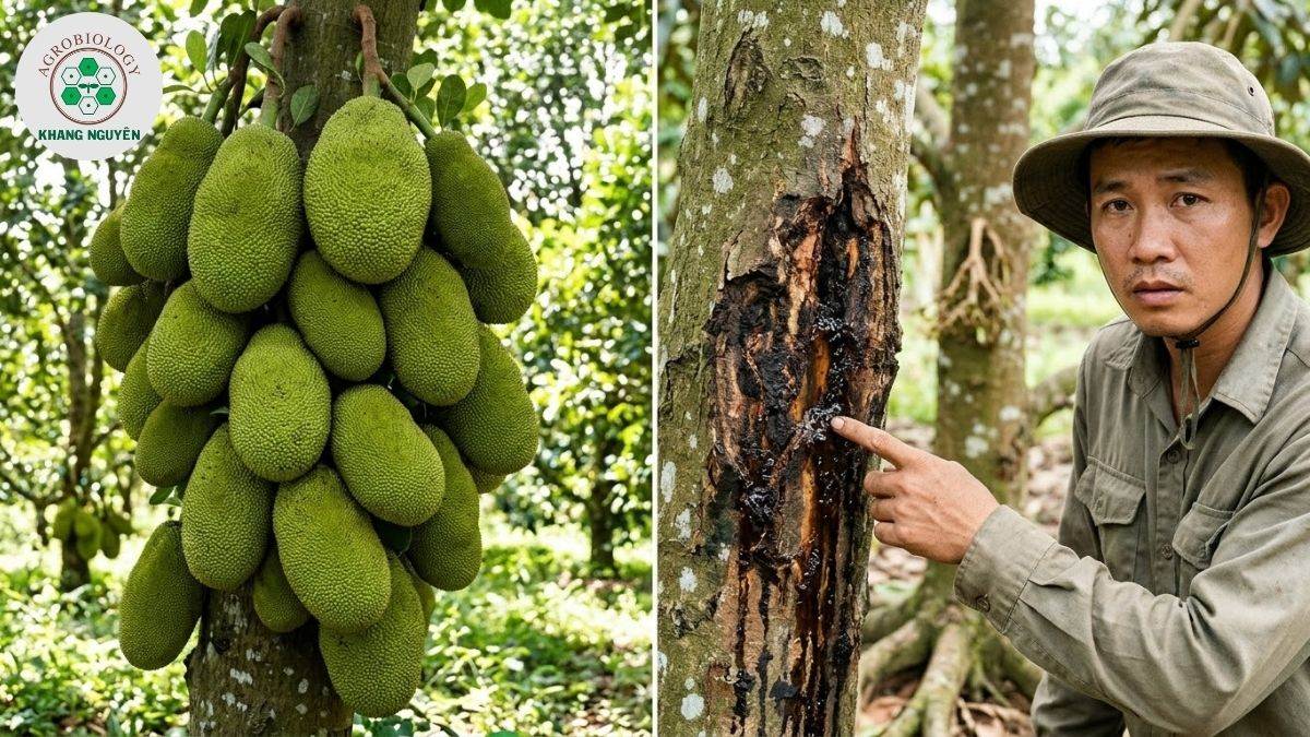 Nguy cơ lây nhiễm nấm xì mủ Phytophthora khi trồng sầu riêng xen mít